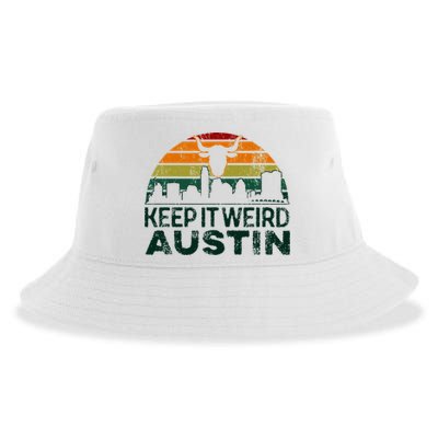 Keep Austin Texas Weird For Austinite Sustainable Bucket Hat