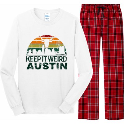 Keep Austin Texas Weird For Austinite Long Sleeve Pajama Set