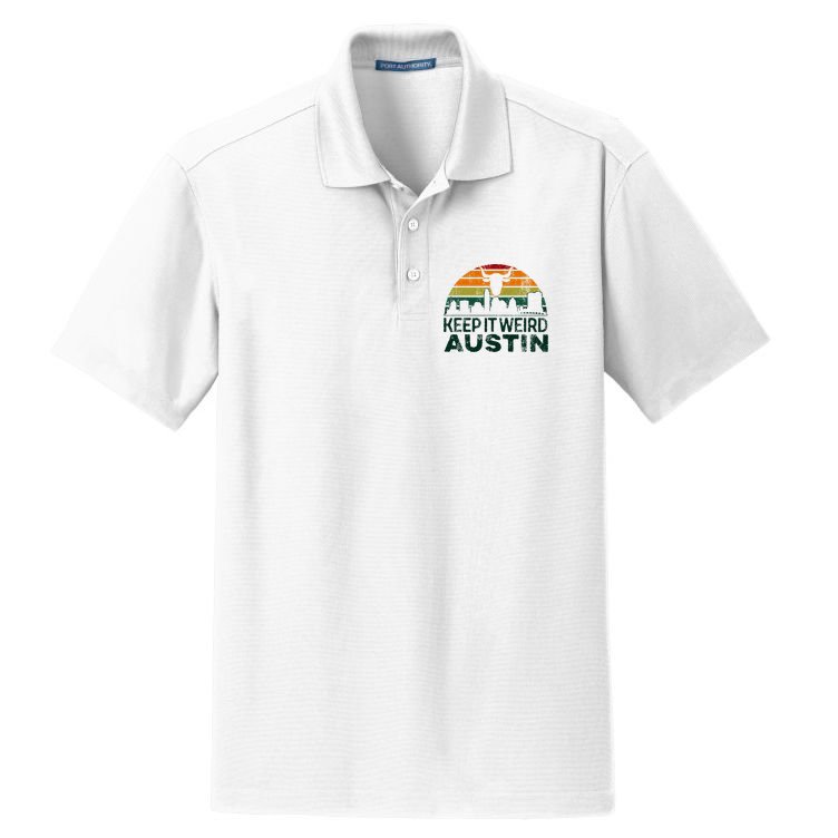Keep Austin Texas Weird For Austinite Dry Zone Grid Polo