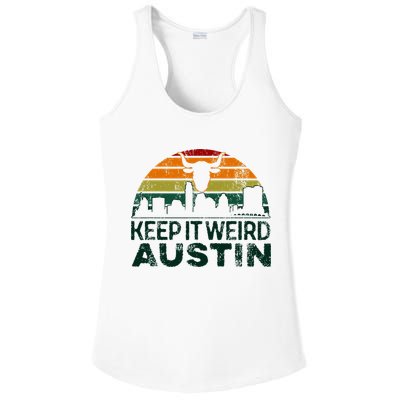 Keep Austin Texas Weird For Austinite Ladies PosiCharge Competitor Racerback Tank