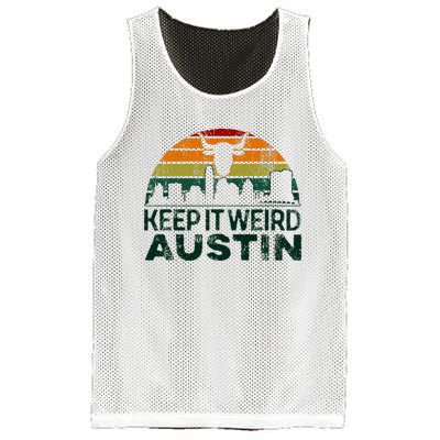 Keep Austin Texas Weird For Austinite Mesh Reversible Basketball Jersey Tank