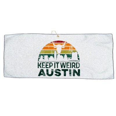 Keep Austin Texas Weird For Austinite Large Microfiber Waffle Golf Towel