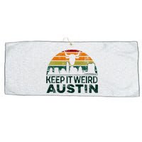 Keep Austin Texas Weird For Austinite Large Microfiber Waffle Golf Towel