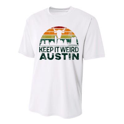 Keep Austin Texas Weird For Austinite Performance Sprint T-Shirt