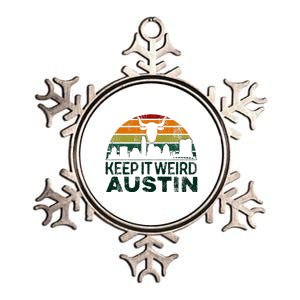 Keep Austin Texas Weird For Austinite Metallic Star Ornament