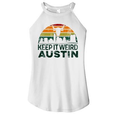 Keep Austin Texas Weird For Austinite Women's Perfect Tri Rocker Tank