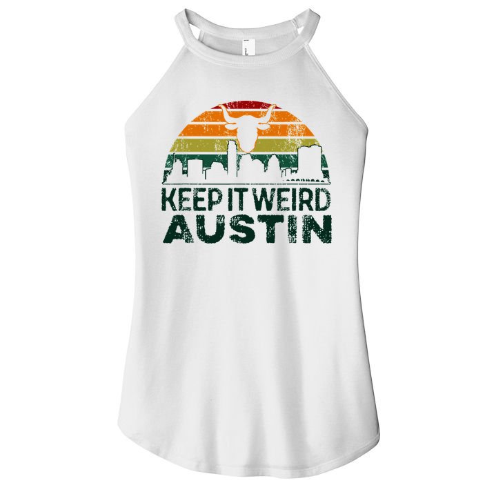 Keep Austin Texas Weird For Austinite Women's Perfect Tri Rocker Tank