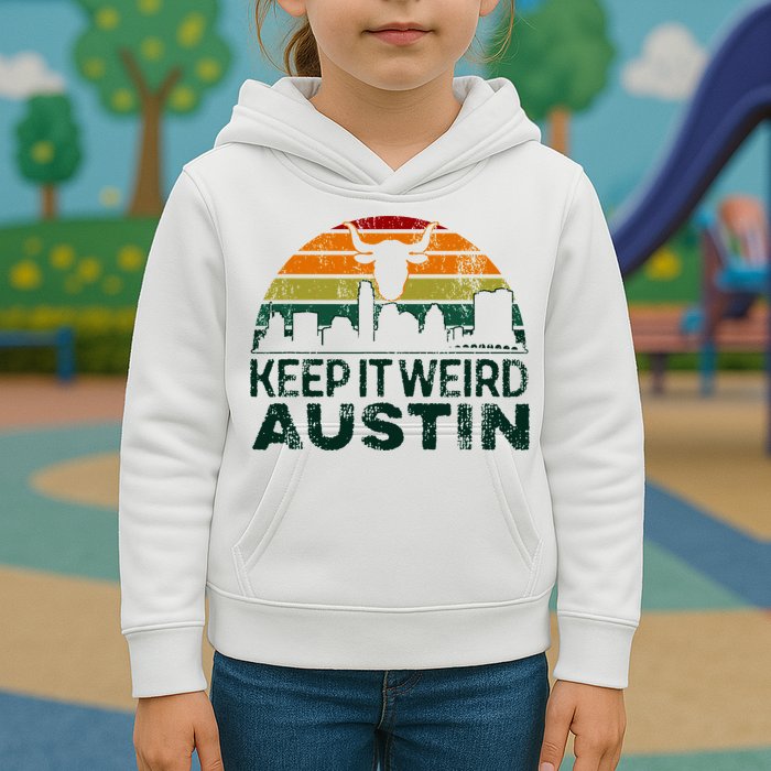 Keep Austin Texas Weird For Austinite Kids Hoodie