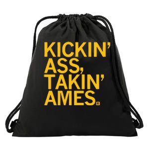 Kickin Ass Takin Ames Drawstring Bag