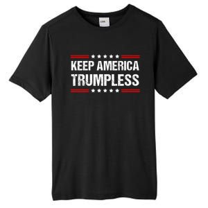 Keep America Trumpless Tall Fusion ChromaSoft Performance T-Shirt