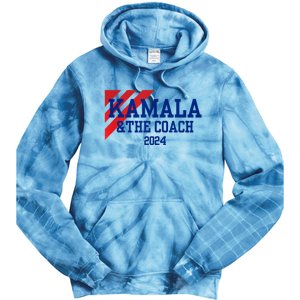 Kamala And The Coach 2024 Kamala Harris Tim Walz Tie Dye Hoodie