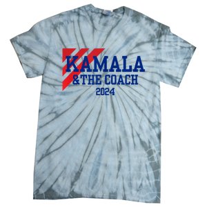 Kamala And The Coach 2024 Kamala Harris Tim Walz Tie-Dye T-Shirt