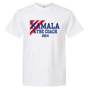 Kamala And The Coach 2024 Kamala Harris Tim Walz Garment-Dyed Heavyweight T-Shirt