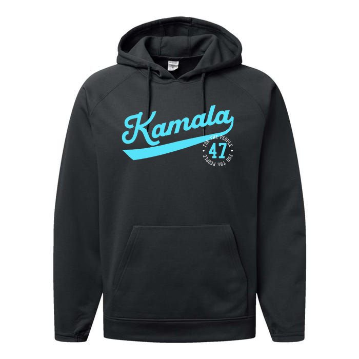 Kamala Athletic Team 47th President For The People Performance Fleece Hoodie