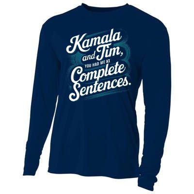 Kamala And Tim You Had Me At Complete Sentences Cooling Performance Long Sleeve Crew