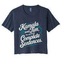Kamala And Tim You Had Me At Complete Sentences Crop Top