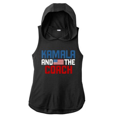 Kamala And The Coach Ladies PosiCharge Tri-Blend Wicking Draft Hoodie Tank