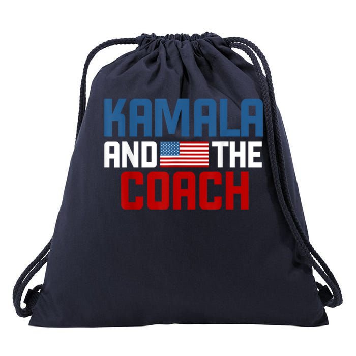 Kamala And The Coach Drawstring Bag