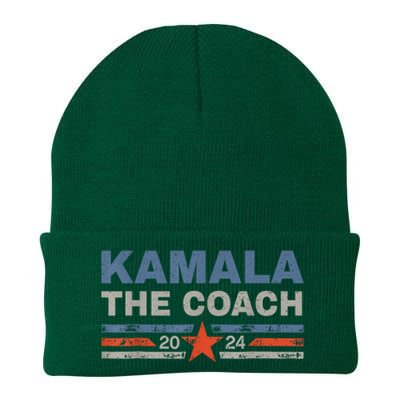 Kamala And The Coach 2024 Election Kamala Harris Tim Waltz Knit Cap Winter Beanie