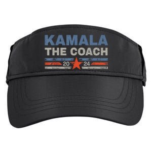 Kamala And The Coach 2024 Election Kamala Harris Tim Waltz Adult Drive Performance Visor