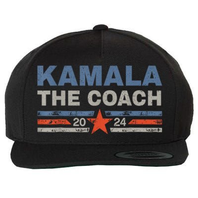 Kamala And The Coach 2024 Election Kamala Harris Tim Waltz Wool Snapback Cap