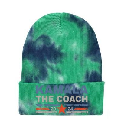 Kamala And The Coach 2024 Election Kamala Harris Tim Waltz Tie Dye 12in Knit Beanie