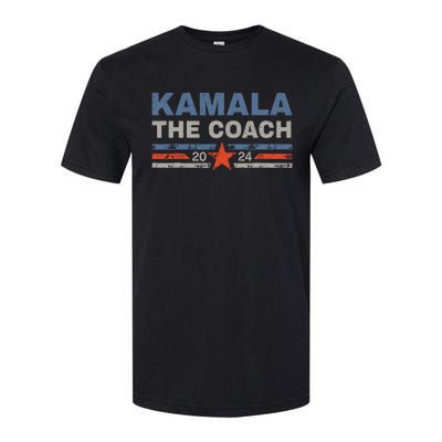 Kamala And The Coach 2024 Election Kamala Harris Tim Waltz Softstyle CVC T-Shirt