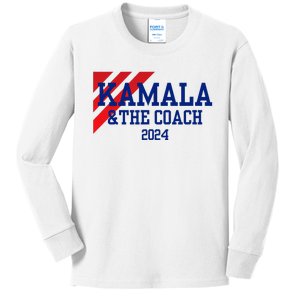 Kamala And The Coach 2024 Kids Long Sleeve Shirt