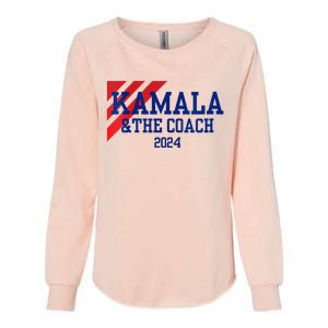 Kamala And The Coach 2024 Kamala Harris Tim Walz Womens California Wash Sweatshirt