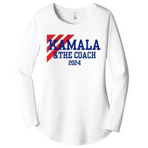 Kamala And The Coach 2024 Kamala Harris Tim Walz Women's Perfect Tri Tunic Long Sleeve Shirt