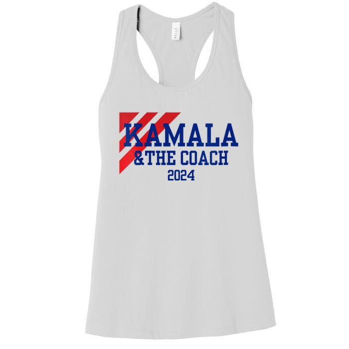 Kamala And The Coach 2024 Kamala Harris Tim Walz Women's Racerback Tank