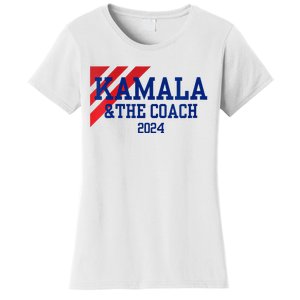 Kamala And The Coach 2024 Kamala Harris Tim Walz Women's T-Shirt