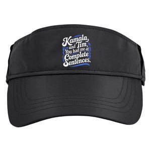 Kamala And Tim You Had Me At Complete Sentences Adult Drive Performance Visor