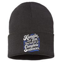 Kamala And Tim You Had Me At Complete Sentences Sustainable Knit Beanie