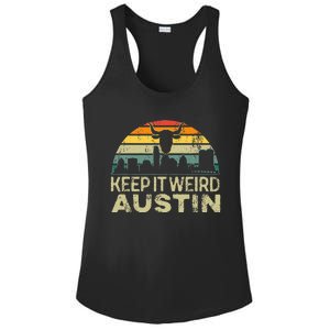 Keep Austin Texas Weird For Austinite Ladies PosiCharge Competitor Racerback Tank