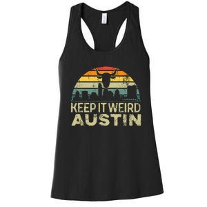 Keep Austin Texas Weird For Austinite Women's Racerback Tank