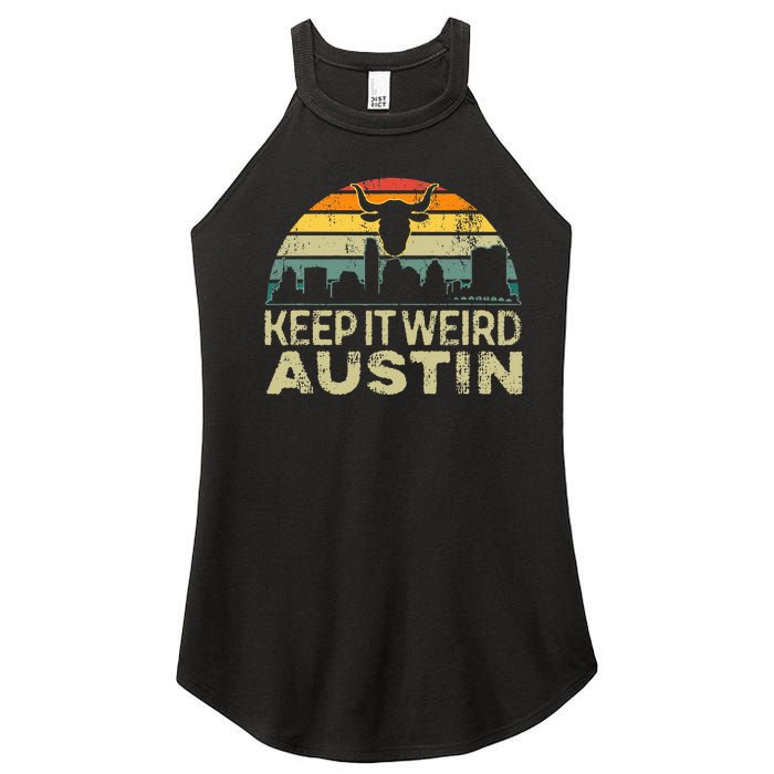 Keep Austin Texas Weird For Austinite Women's Perfect Tri Rocker Tank