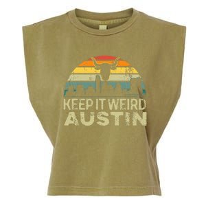 Keep Austin Texas Weird For Austinite Garment-Dyed Women's Muscle Tee