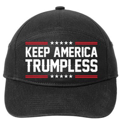 Keep America Trumpless Shirt Anti Politicals Anti Biden T Shirt, Make America Trumpless, Anti Trump TShirt, Anti Republican T Shirts Gifts For Democrats 7-Panel Snapback Hat