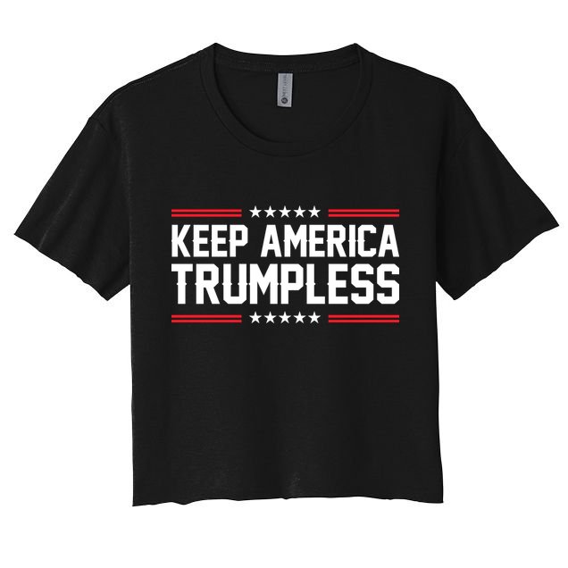 Keep America Trumpless Shirt Anti Politicals Anti Biden T Shirt, Make America Trumpless, Anti Trump TShirt, Anti Republican T Shirts Gifts For Democrats Crop Top