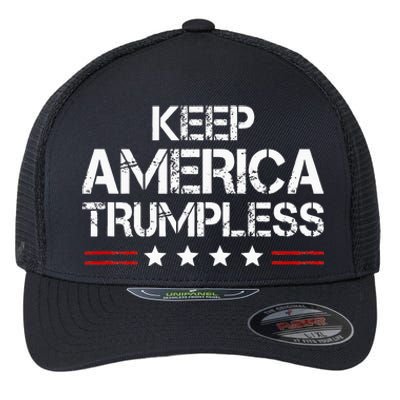 Keep America Trumpless Funny Anti Trump Flexfit Unipanel Trucker Cap