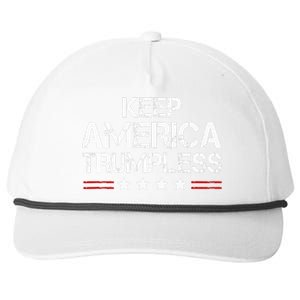 Keep America Trumpless Funny Anti Trump Snapback Five-Panel Rope Hat