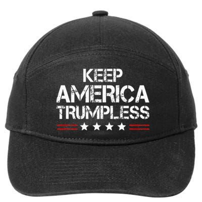 Keep America Trumpless Funny Anti Trump 7-Panel Snapback Hat