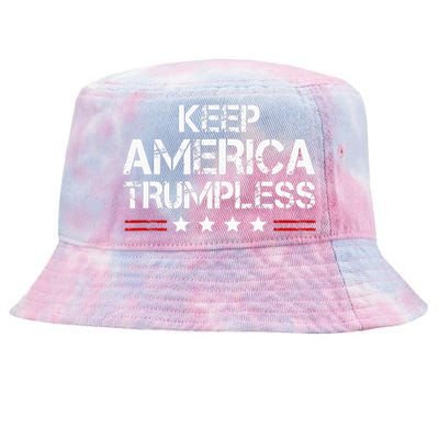 Keep America Trumpless Funny Anti Trump Tie-Dyed Bucket Hat