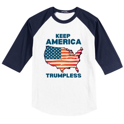 Keep America Trumpless Baseball Sleeve Shirt