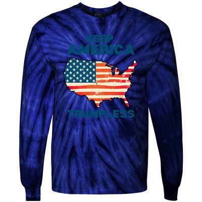 Keep America Trumpless Tie-Dye Long Sleeve Shirt