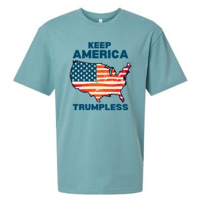 Keep America Trumpless Sueded Cloud Jersey T-Shirt