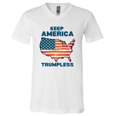 Keep America Trumpless V-Neck T-Shirt