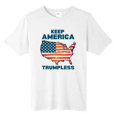 Keep America Trumpless Tall Fusion ChromaSoft Performance T-Shirt