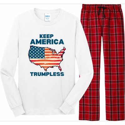 Keep America Trumpless Long Sleeve Pajama Set